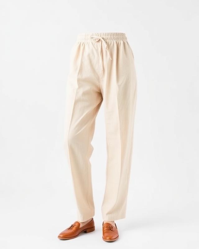 Linen Drawstring Trousers